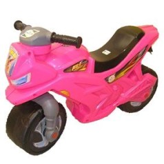 Мотоцикл 2-х колісний, рожевий