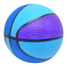 М`яч гумовий баскетбольний, 10 см (синій-фіолетовий)