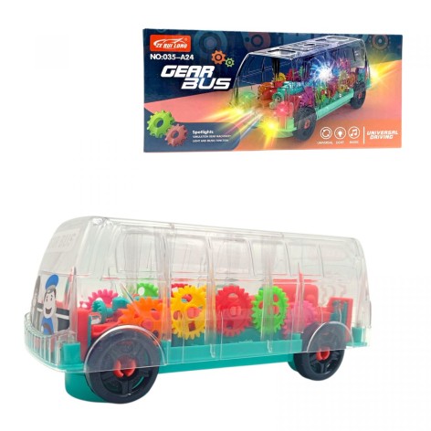 Автобус 3D подсветка,(ЗЕЛЕНЫЙ)