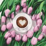 Картина по номерам "Кофе для любимой" ★★★★