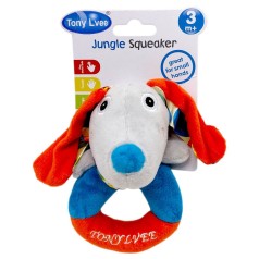 М`яка іграшка-брязкальце "TONY LVEE" (СОБАЧКА)
