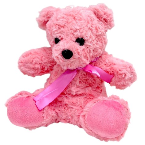 МЯГКАЯ ИГРУШКА "ЦВЕТНОЙ МИШКА" 20 СМ (РОЗОВЫЙ)