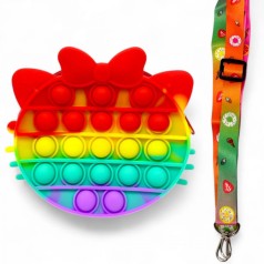 Детская сумочка POP IT "Аниме. Санрио - Хелоу Китти / Hello Kitty", разноцветная