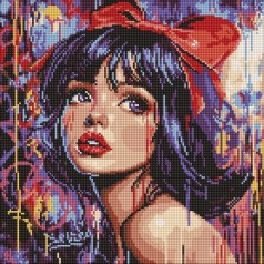 Алмазная мозаика - "Современная Белоснежка" ©art_selena_ua, 40х40см