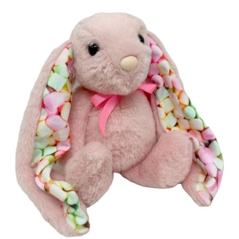Зайчик Закоханий, 30 см, рожевий
