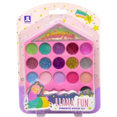 Набір косметики (17 кольорів, аплікатор, тіні, блискітки)