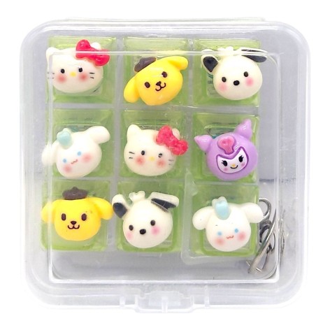 КЛАВИАТУРА-БРЕЛОК LED 9 КНОПОК (SANRIO) микс