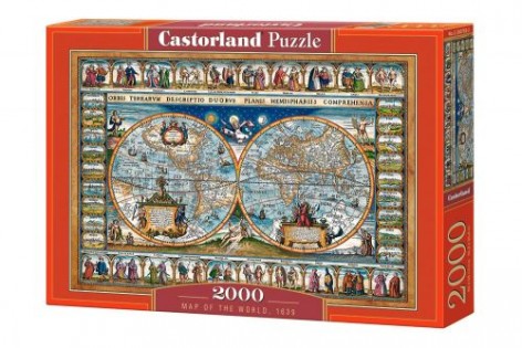 Пазли "Карта світу", 2000 елементів