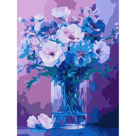 Картина по номерам "Нежные цветы" 30х40 см