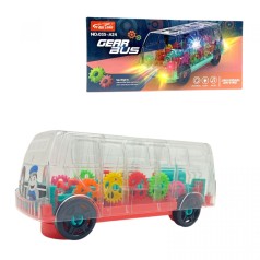 Автобус 3D подсветка,(РОЗОВЫЙ)