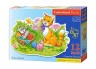 Пазли "Котяча родина" maxi, 12 елементів