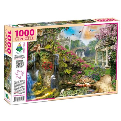 Пазлі 1000 "Сад з альтанкою"