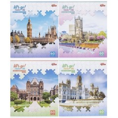 Тетрадь 60л клетка "Travel time" (12 экземпляров, микс)