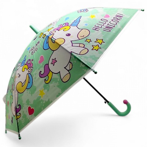 Зонт детский (длина 65 см, диаметр - 75 см) мятный