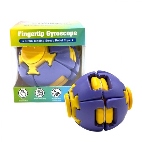 Спиннер-шар антистресс с LED лампочкой 6cm (фиолетовый)