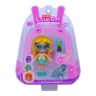 Лялька Little girl 9 см, з тваринкою (жовта)