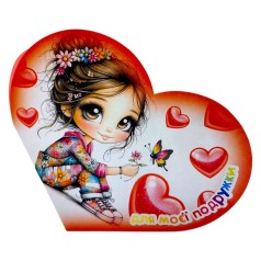 Открытка поздравительная "Валентинка" 17,3х9.4 см