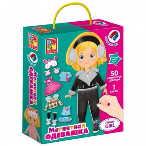 Магнитная одевашка "Trendy girl", рус
