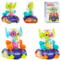 Робот "Смартик" 96026 (60) "WToys" УКРАЇНСЬКЕ ОЗВУЧУВАННЯ, 2 види, звук, підсвічування, колесо вільного ходу, шестерні, в коробці
