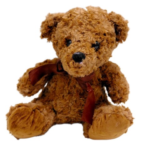 МЯГКАЯ ИГРУШКА "ЦВЕТНОЙ МИШКА" 20 СМ (КОРИЧНЕВЫЙ)