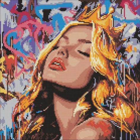 Алмазная мозаика - "Современная Спящая красавица" ©art_selena_ua, 40х40см