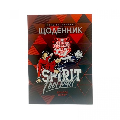 Дневник, футболист. 143х200 мм, 40 л.