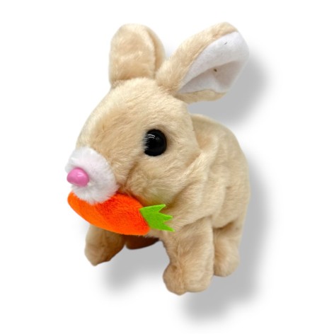 Заяц ходок с морковкой (БЕЖЕВЫЙ)