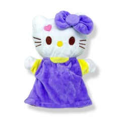 Мягкая игрушка-перчатка "Китти"(25см) (сиреневый)