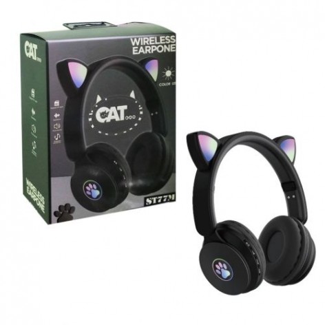 Бездротові навушники "Cat", чорні