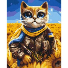 Картина по номерам "Котик Герой ©Марианна Пащук" ★★★★