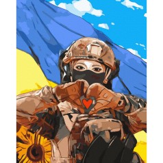 Картина по номерам "На защите Родины" ★★★