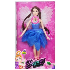 Музыкальная кукла с крыльями "Фея" (в синем платье)