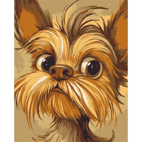 Картина по номерам "Йоркширский терьер" 40х50 см