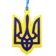 Декор из фетра "Герб Украины"