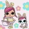 Картина за номерами "L.O.L. Surprise! Spring Bling Hops with Kittea" 40х40 см