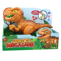 Интерактивная игрушка "Джуниор Мегазавр", коричневый
