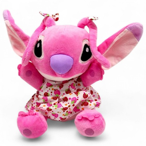 Мягкая игрушка "Стич. Энджел" высота - 18 см (розовый)