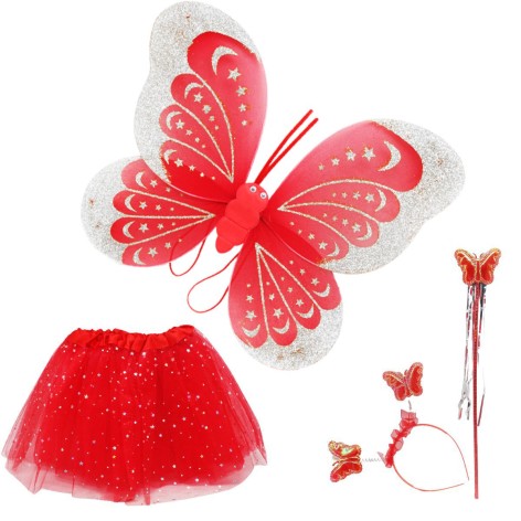 Набор феи червоний срібло