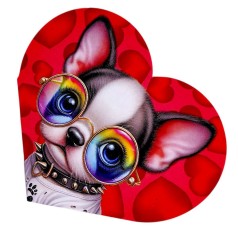 Открытка поздравительная "Валентинка" 13,1х7,1 см (10 штук)