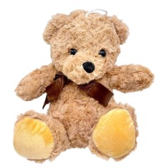МЯГКАЯ ИГРУШКА "ЦВЕТНОЙ МИШКА" 20 СМ (СВЕТЛО-КОРИЧНЕВЫЙ)