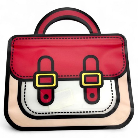 Зип-пакет "Рюкзачок" с прозрачными элементами; 18,5х19,5 см