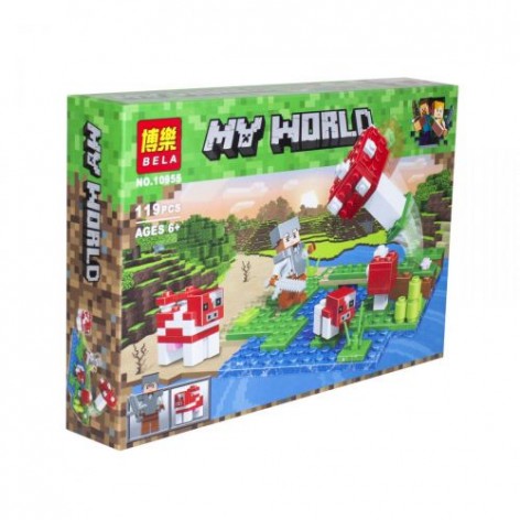 Конструктор "My World Minecraft: Грибной остров", 119 деталей