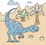 Водная раскраска Динозавры, рус