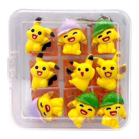 КЛАВИАТУРА-БРЕЛОК LED 9 КНОПОК (ПИКАЧУ) микс