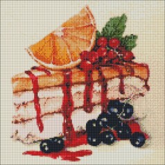 Алмазная мозаика "Цитрусовое счастье" 40х40см