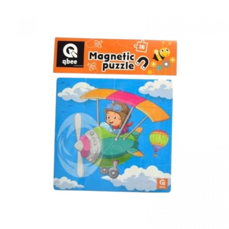 Пазлы фомовые магнитные - 16 элм "Юный пилот"