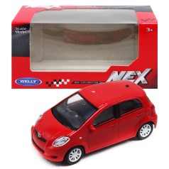 Машина металл 1:43 TOYOTA YARIS красная