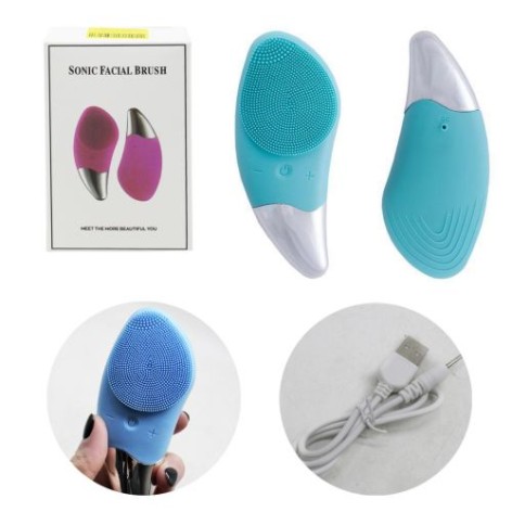 Електрична щітка-масажер "Sonic Facial Brush", блакитна