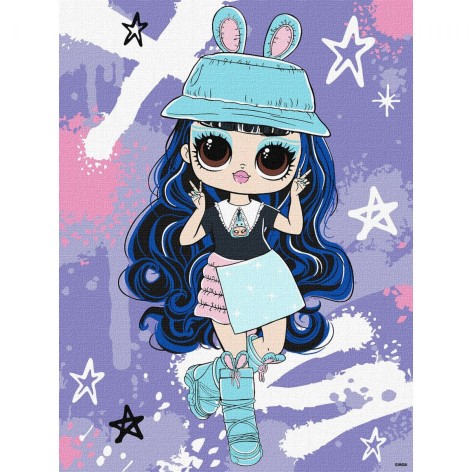 Картина по номерам "Tweens LOL Skate Dance Aya Cherry" 30х40 см
