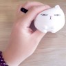 Антистресс (пена) "Котик", 7 см., белый